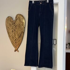 Frank Lyman Design Navy Wide Leg Jeans